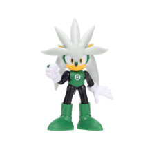 DC x Sonic Silver as Green Lantern 2.5" / 6.35cm Action Figure, Officially Licensed by Jakks Pacific, Highly Articulated and Detailed Design, Collect