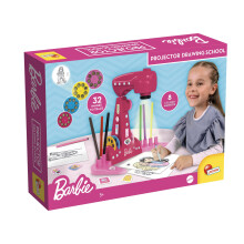 Lisciani - BARBIE Projector Drawing School - Educational Drawing and Colouring Toy for Children 4 Years + - Creative LED Drawing Kit - Activity Withou