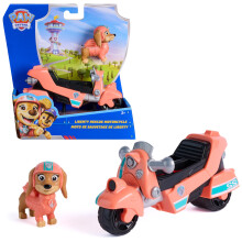Paw Patrol, Liberty Rescue Motorcycle, Toy Bike with Collectible Action Figure, Sustainably Minded Kids Toys for Boys and Girls Ages 3 and Up