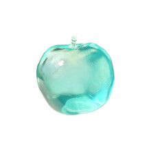 Stress Apple Squishy Balls,Petroleum Jelly Filled Squeeze Toys for Sensory Play，Sensory Fidget Toys for Adults (Blue)