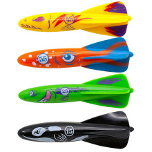 COSORO 4Pcs Diving Rocket Torpedoes Toys Swimming Pool Sinking Toy Swimming Sinkers for Kids 7-12,Underwater Diving Toys,Dive Torpedoes Water Swim Un