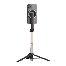 Drahtlose Selfie Stick Stativ Magnetische-Schwarz
