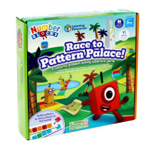 Learning Resources Numberblocks Race to Pattern Palace Board Game, Ages 3+, Colour & Pattern Recognition Game, Maths Skills Adventure for Kids, 2–4