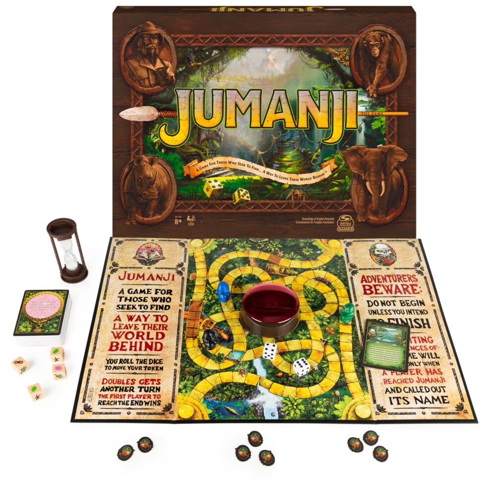 Photos - Board Game Jumanji The Game, The Classic Adventure  for Kids and Families Aged 8 and Up