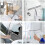 Water Removal Squeegee for Bathroom Shower and Home Windows 4