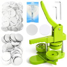 Button Maker Machine 58mm - (3rd Gen) Installation-Free 58mm (2.25in) DIY Pin Badge Button Maker Press Machine Badge Punch Press with Free 100pcs Pin