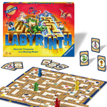 Ravensburger Labyrinth Moving Maze Family Board Game for Kids and Adults Age 7+ | Classic Strategy Maze Game for 2–4 Player for Boys and Girls | Awa