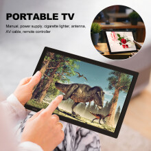 15.4 Inch Portable 1080P HD TV with Freeview HDMI 12V Digital Television Player