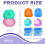 8 PCS Squishy Cubes Stress Ball Set, Squishy Fidget Toys 2