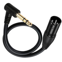 90 6,35 mm 1/4 Zoll Stecker auf XLR 3-poliges-männlich