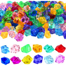 200Pcs Pirate Jewels Treasure, Acrylic Diamond Gems Jewels, Childrens Crystal Acrylic Gemstones, Kids Play Gems Ice Rocks Gems, Multicolor Gemstones