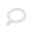 60X White 25mm Inner Plastic Curtain Rings 2