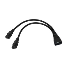 C14 auf 2x C13 Splitter-Netzkabel, einzelner IEC 320 C14-Stecker