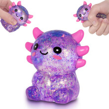 Puffwize Axolotl Squishy Toy, Cute Slow Rising Fidget Toy for Stress Relief, Soft Squeeze Sensory Toy for Kids and Adults, Handheld Stress Ball for A