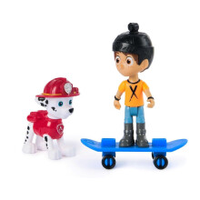Paw Patrol Marshall and Daring Danny X Figures set with Skateboard, Kids’ Toys for Boys and Girls Aged 3 and Up