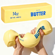 10in Giant Butter Squishy - 14oz Big Jumbo Squishy Butter Stick - Slow Rebound Big Butters Squeeze Stress Ball, Large Butters Fidget, Relief Slow Ris