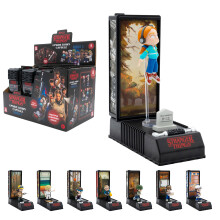 YuMe Stranger Things Walkie Talkie Collectables | Upside Down Capsule Series 3 Surprise Mini Figure & Display Stand Set | Netflix Merchandise | Kids,