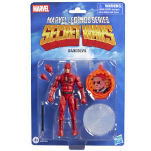 Marvel Legends Series Secret Wars Daredevil, Retro Marvel Comics Collectible 15-cm Action Figure with Lenticular Shield
