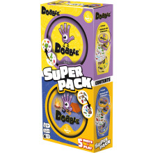 Asmodee | Dobble Super Pack (Camping + Classic) | Fun Family Card Game | Fast-Paced Observation Game | 15 Min Playtime | 2-8 Players | Ages 6 and up