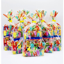 15 x HAPPY BIRTHDAY unisex pre filled party bags with favours and sweets for boys and girls