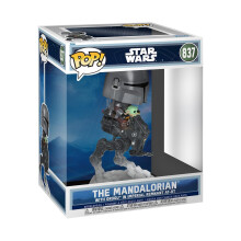 Funko POP! Rides Deluxe: Mandalorian & Grogu - Mandalorian with AT-RT