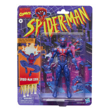 Marvel Legends Series Spider-Man 2099 Retro Cardback Comics Action Figure, Red and Black