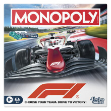 Monopoly F1 Edition Board Game | Officially Licensed FORMULA 1 Game | Family Games for Kids, Teens and Adults | 2-6 players | 45 Mins. | Ages 8+ - Eng
