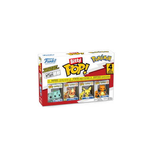 Funko Funko Bitty POP! 4 Pack: Pokemon - Bulbasaur, Flareon, Pichu, Charizard
