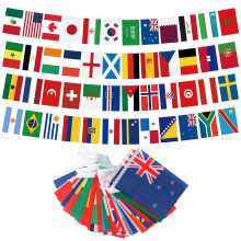 G2PLUS World Cup Football Bunting 2026 48 Teams Flags World 15m Double