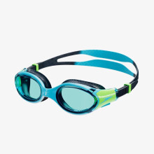 Speedo Unisex Kids Biofuse 2.0 SwiMing Goggles | Patented Easy Adjustment | Anti-fog | Anti-leak | Enhanced Fit | Improved Comfort, Hypersonic Blue/L
