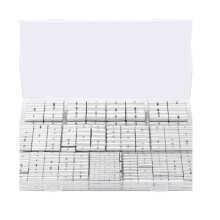 460-Teiliges Set Nicht Isolierter Stoßverbinder, 24-8 AWG Unisolierte Drahtverbinder Aus Verzinntem Rotkupfer