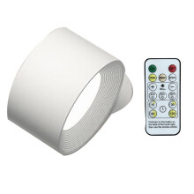 Appliques Murales à LED avec Télécommande et Commande Tactile, 3 Températures de Couleur et Variateur Magnétique 360 Blanc