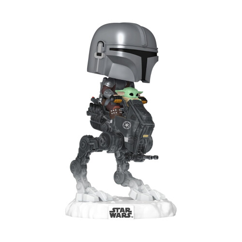 Funko Funko POP! Rides Deluxe: Mandalorian & Grogu - Mandalorian with AT-RT 2
