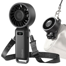 Diveblues Handheld Turbo Fan 1 100 Speed Strong Airflow USB C 4 1 Neck