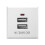 USB-Desktop-Buchse, Lade-Power-Panel-Modul-Ausgang, 5 V,-Schwarz 6