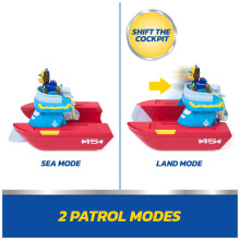 Paw Patrol Sea Patroller Vehicle with Chase and Shark Figure, 2 Patrol Modes, Kids Toys for Boys and Girls Ages 3 and Up