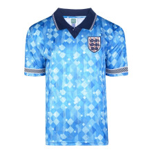 Score Draw England 1990 World Cup Third Shirt Blue XX Large Polyester