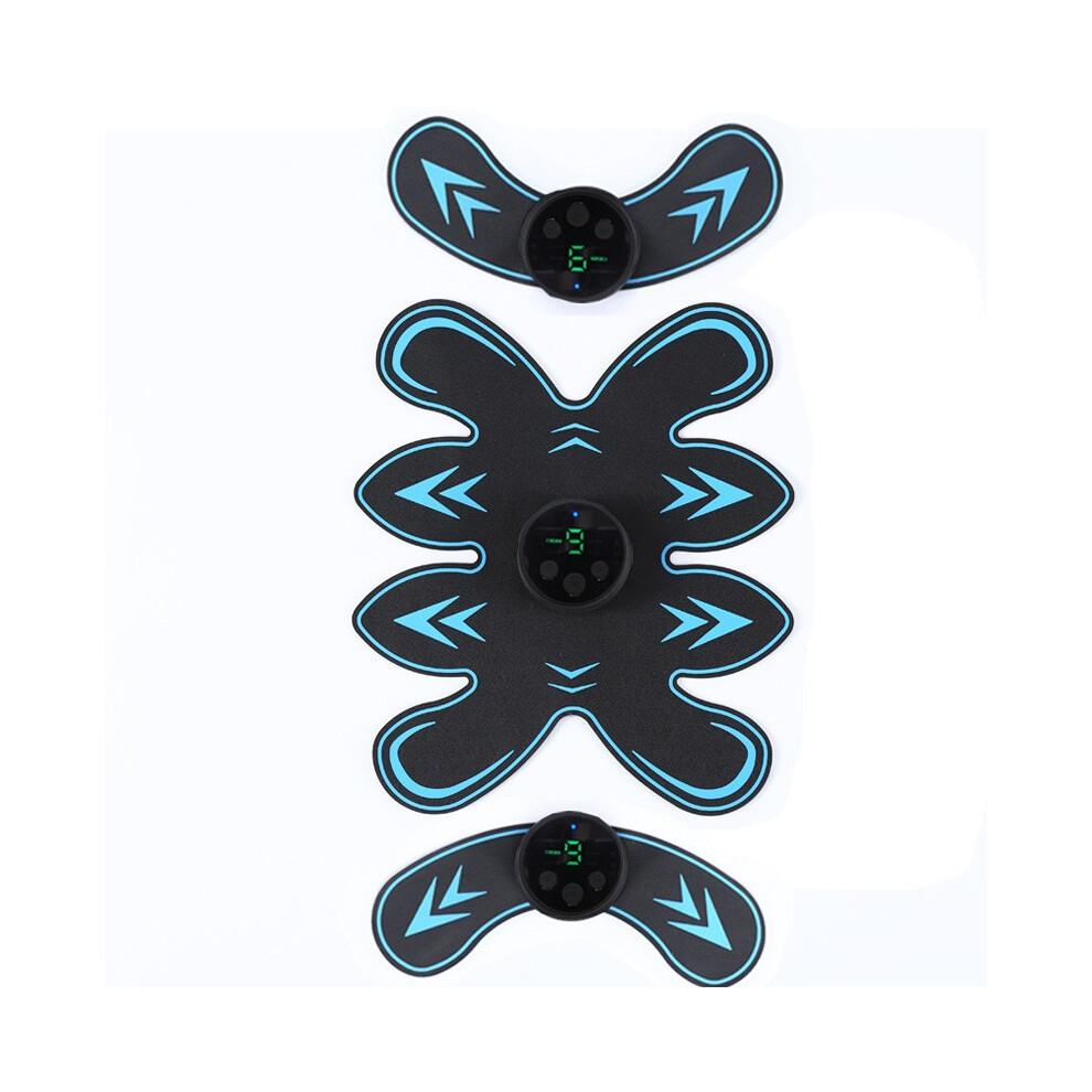 (C) Smart EMS Ab Sticker Trainer | Lazy Abdominal Muscle Device Kit