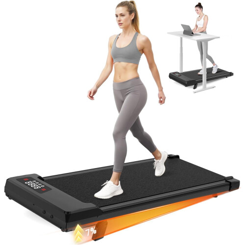 Homefitnesscode Walking Pad Treadmill 2 5HP Electric Under Desk LED No