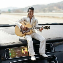 (Elvis) Resin Car Figurine Elvis & Surrounding Characters Statue Desktop Home Study Decor