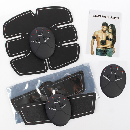 (E) Smart EMS Ab Sticker Trainer | Lazy Abdominal Muscle Device Kit
