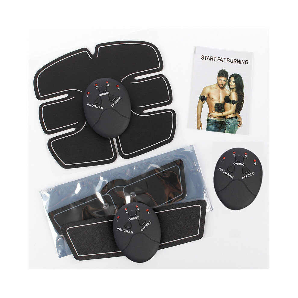 (E) Smart EMS Ab Sticker Trainer | Lazy Abdominal Muscle Device Kit
