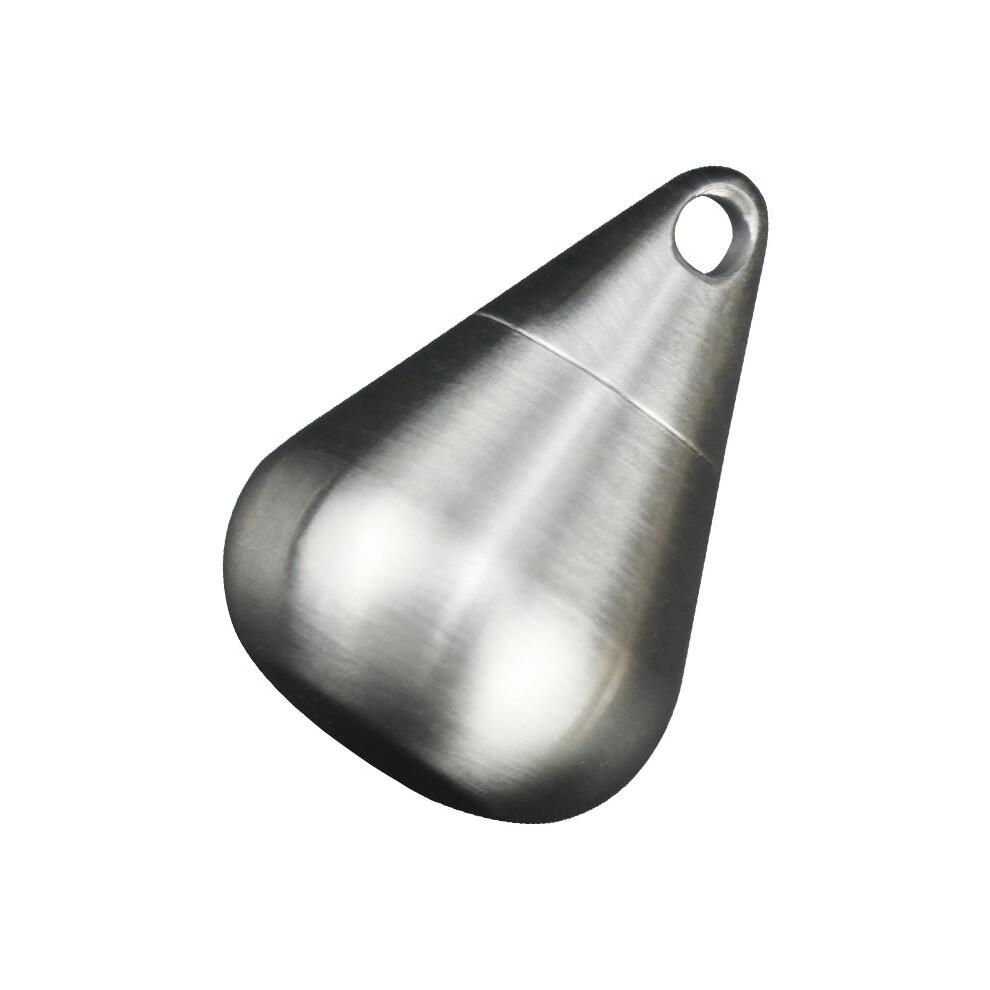 Stoyotu Silver (Silver) Portable Mini Stainless Steel Sealed Capsule Bottle Case Waterproof Pill Box Camping Firstaid Pendant Travel Outdoor Pill Case
