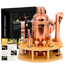 (D) Stainless Steel Professional Cocktail Shaker Set Full Bar Tools for Cocktail & Milk Tea Shop