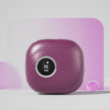 (S1200Purple) Étui de nettoyage intelligent électrique pour lentilles de contact, appareil portable, plus performant qu'un nettoyeur à ultrasons.