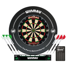 Winmau Diamond Plus Dartboard PDC Tournament Dart Board Ultra Thin Set