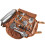(A) Professional Bartender Canvas Tool Bag Shockproof Crossbody Portable Single Shoulder Barware Storage Kit 1