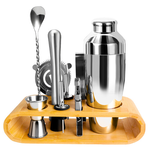 (M) Stainless Steel Cocktail Shaker Set Premium Bar Bartending Tool Kit
