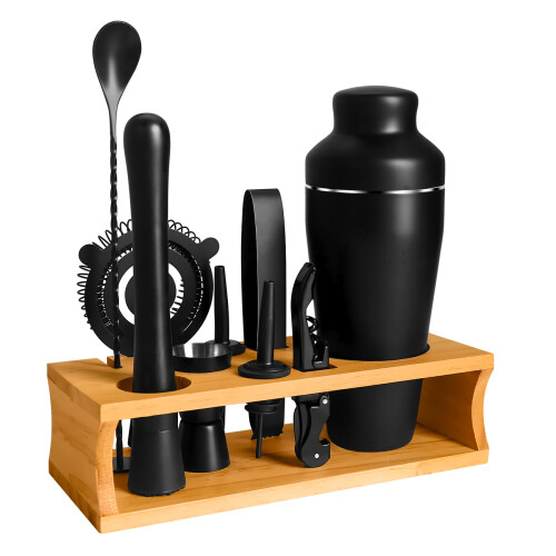 (D) Stainless Steel Cocktail Shaker Set Premium Bar Bartending Tool Kit