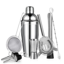 (I) Stainless Steel Cocktail Shaker Set Premium Bar Bartending Tool Kit